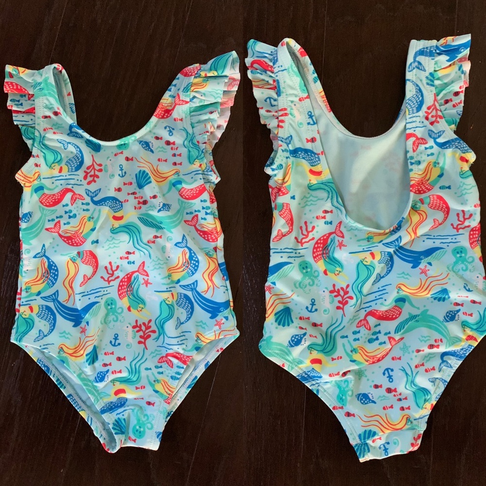 Baby Gap mermaid bathing suit, size 18-24 months